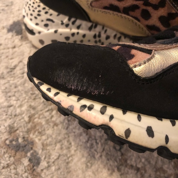 Steve Madden Bena Cheetah Print Wedge Sneakers - Picture 3 of 12